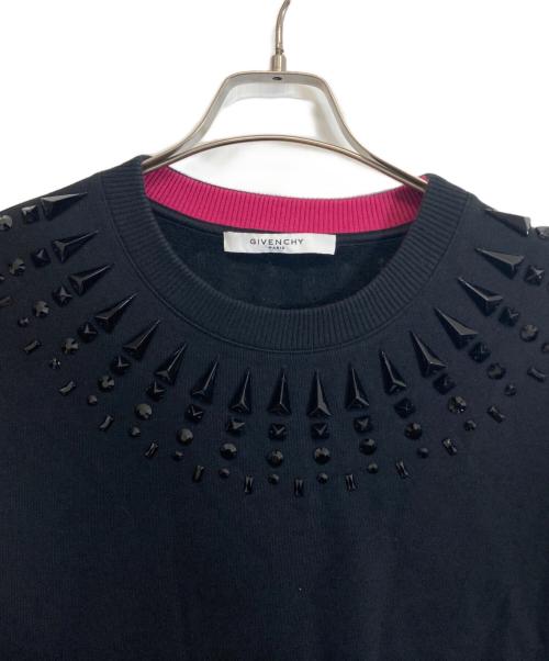 GIVENCHY（ジバンシィ）GIVENCHY (ジバンシィ) スタッズスウェット ブラック サイズ:Lの古着・服飾アイテム