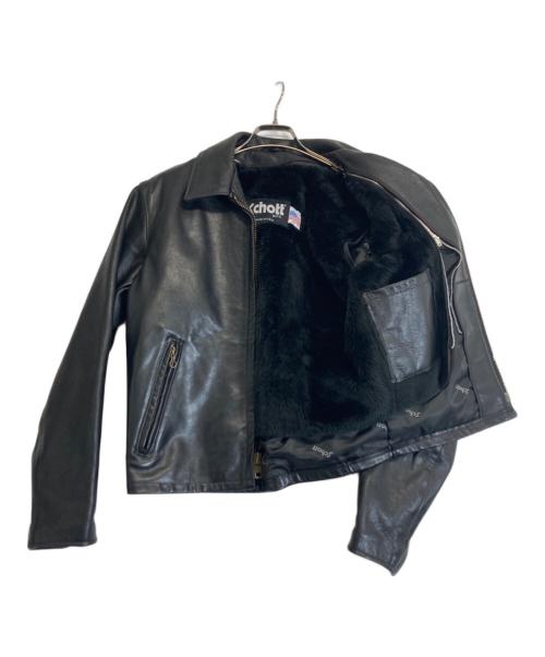 Schott（ショット）Schott (ショット) ライナー付きシングルライダースジャケット ブラック サイズ:36の古着・服飾アイテム
