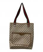 GUCCIグッチ）の古着「トートバッグ」｜ベージュ