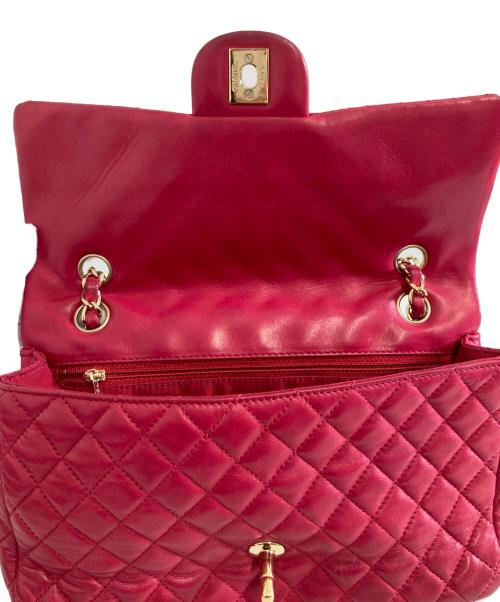 CHANEL（シャネル）CHANEL (シャネル) マトラッセ25/ダブルフラップチェーンショルダーバッグ ショッキングピンクの古着・服飾アイテム
