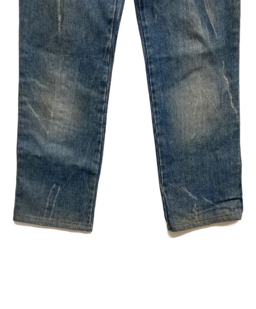 DOLCE & GABBANA（ドルチェ＆ガッバーナ）DOLCE & GABBANA (ドルチェ＆ガッバーナ) クラッシュ加工カーゴデニムパンツ インディゴ サイズ:32/46の古着・服飾アイテム