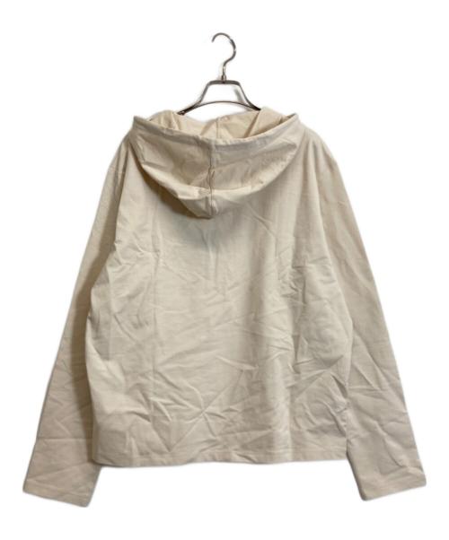 PRADA（プラダ）PRADA (プラダ) トライアングルロゴフーディー ベージュ サイズ:Sの古着・服飾アイテム