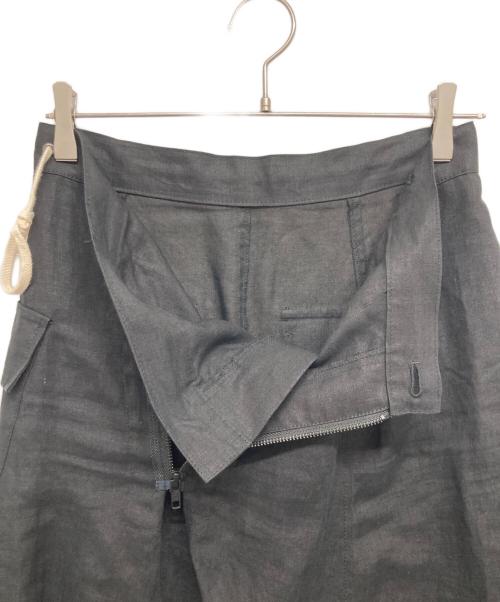 REGULATION Yohji Yamamoto（レギュレーションヨウジヤマモト）REGULATION Yohji Yamamoto (レギュレーションヨウジヤマモト) ハイパワポプリン ラップ サルエルパンツ ブラック サイズ:1の古着・服飾アイテム