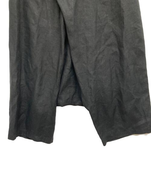 REGULATION Yohji Yamamoto（レギュレーションヨウジヤマモト）REGULATION Yohji Yamamoto (レギュレーションヨウジヤマモト) ハイパワポプリン ラップ サルエルパンツ ブラック サイズ:1の古着・服飾アイテム