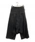 REGULATION Yohji Yamamoto (レギュレーションヨウジヤマモト) ハイパワポプリン ラップ サルエルパンツ ブラック サイズ:1：20000円