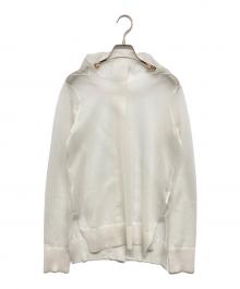 REGULATION Yohji Yamamoto（レギュレーションヨウジヤマモト）の古着「MIERU R-16G BACK BUTTON CARDIGAN」｜アイボリー