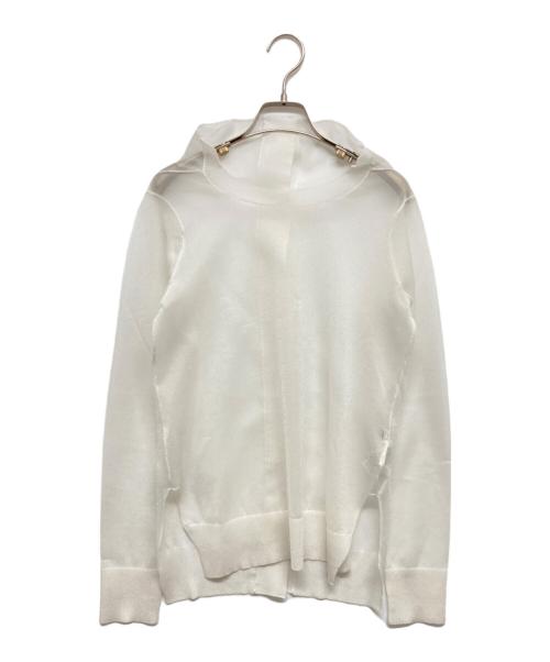 REGULATION Yohji Yamamoto（レギュレーションヨウジヤマモト）REGULATION Yohji Yamamoto (レギュレーションヨウジヤマモト) MIERU R-16G BACK BUTTON CARDIGAN アイボリー サイズ:2の古着・服飾アイテム