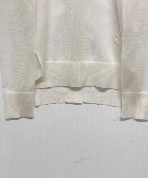 REGULATION Yohji Yamamoto（レギュレーションヨウジヤマモト）REGULATION Yohji Yamamoto (レギュレーションヨウジヤマモト) MIERU R-16G BACK BUTTON CARDIGAN アイボリー サイズ:2の古着・服飾アイテム