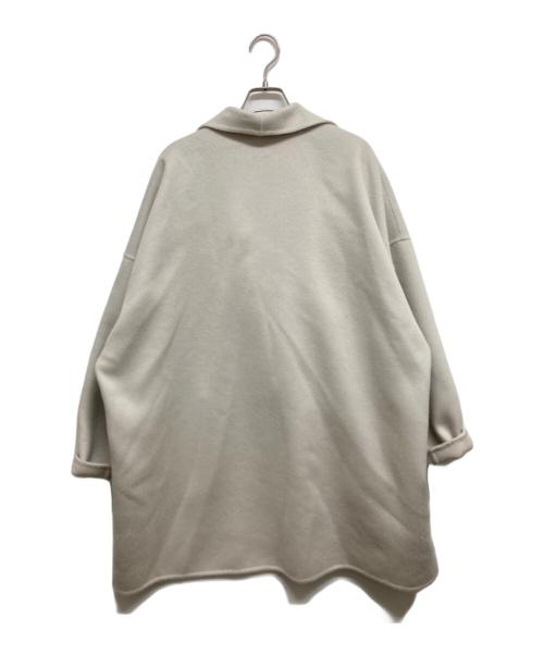 DES PRES（デ プレ）DES PRES (デ プレ) ダブルフェイスメルトンオープンカラーショートコート ベージュ サイズ:36の古着・服飾アイテム