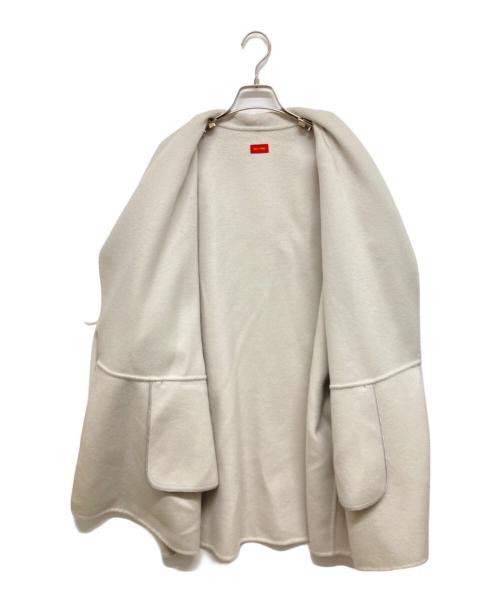 DES PRES（デ プレ）DES PRES (デ プレ) ダブルフェイスメルトンオープンカラーショートコート ベージュ サイズ:36の古着・服飾アイテム