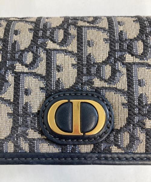 Christian Dior（クリスチャン ディオール）Christian Dior (クリスチャン ディオール) 30 モンテーニュ ナノ ポーチ ネイビーの古着・服飾アイテム