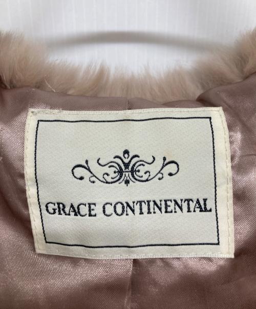 GRACE CONTINENTAL（（グレースコンチネンタル）GRACE CONTINENTAL (（グレースコンチネンタル) ポンチョファーショートコート ブラウン サイズ:36の古着・服飾アイテム