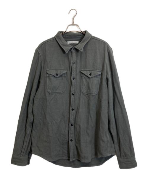 OUTERKNOWN（アウターノーン）OUTERKNOWN (アウターノーン) クロマブランケットシャツ グレー サイズ:Lの古着・服飾アイテム