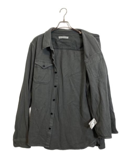 OUTERKNOWN（アウターノーン）OUTERKNOWN (アウターノーン) クロマブランケットシャツ グレー サイズ:Lの古着・服飾アイテム