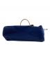 中古・古着 L.L.Bean (エルエルビーン) Deep Bottom Leather Handle Zip Tote L ネイビー：15000円