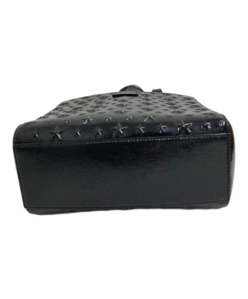 JIMMY CHOO（ジミーチュウ）JIMMY CHOO (ジミーチュウ) ぺガシ パテントレザースターエンボス2wayショルダーバッグ ブラックの古着・服飾アイテム