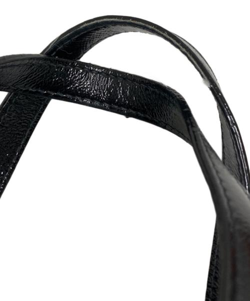 JIMMY CHOO（ジミーチュウ）JIMMY CHOO (ジミーチュウ) ぺガシ パテントレザースターエンボス2wayショルダーバッグ ブラックの古着・服飾アイテム