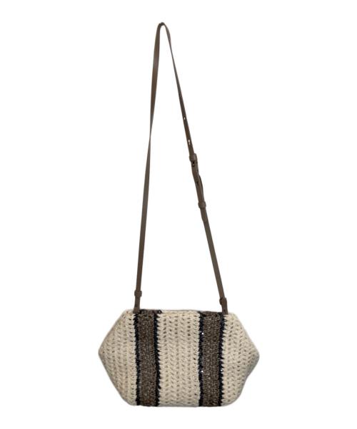 BRUNELLO CUCINELLI（ブルネロクチネリ）BRUNELLO CUCINELLI (ブルネロクチネリ) ニットショルダーバッグ ベージュの古着・服飾アイテム