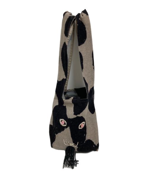 mina perhonen（ミナ ペルホネン）mina perhonen (ミナ ペルホネン) slow dance usa bag ブラックの古着・服飾アイテム