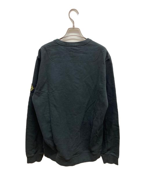STONE ISLAND（ストーンアイランド）STONE ISLAND (ストーンアイランド) クルーネックスウェット　	791562420 ブラック サイズ:Lの古着・服飾アイテム