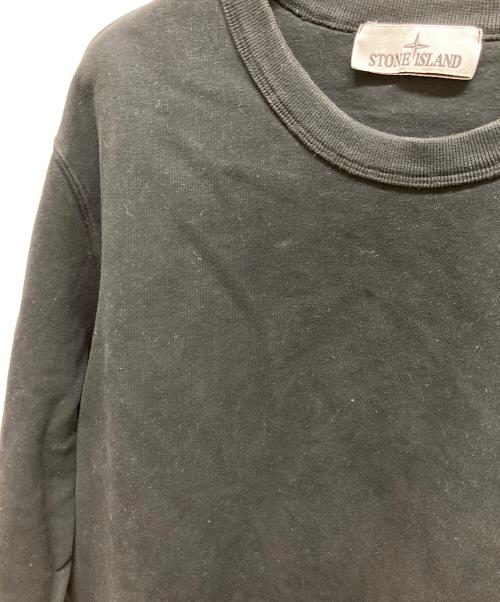 STONE ISLAND（ストーンアイランド）STONE ISLAND (ストーンアイランド) クルーネックスウェット　	791562420 ブラック サイズ:Lの古着・服飾アイテム