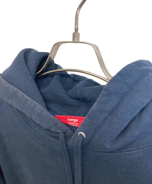 SUPREME（シュプリーム）Supreme (シュプリーム) Classic Logo Shop Hooded Sweatshirt ネイビー サイズ:Lの古着・服飾アイテム