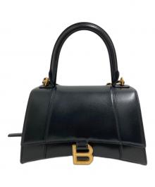 BALENCIAGA（バレンシアガ）の古着「Hourglass ハンドバッグ スモール」｜ブラック