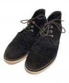 RED WINGレッドウィング）の古着「ワークチャッカブーツ」｜ブラック