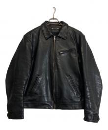 MINEDENIM（マインデニム）の古着「Leather Zipup JKT」｜ブラック