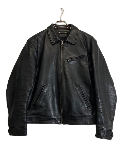 MINEDENIM（マインデニム）MINEDENIM (マインデニム) Leather Zipup JKT ブラック サイズ:4の古着・服飾アイテム