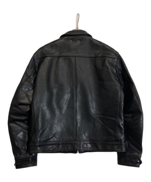 MINEDENIM（マインデニム）MINEDENIM (マインデニム) Leather Zipup JKT ブラック サイズ:4の古着・服飾アイテム