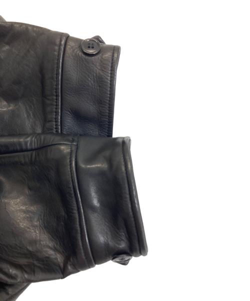 MINEDENIM（マインデニム）MINEDENIM (マインデニム) Leather Zipup JKT ブラック サイズ:4の古着・服飾アイテム