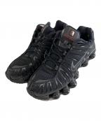 NIKEナイキ）の古着「SHOX TL BLACK/BLACK-MTLC HEMATITE-MAX ORANGE」｜ブラック