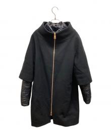 HERNO（ヘルノ）の古着「異素材ダウンコート 41575-5-39601-9300」｜ブラック