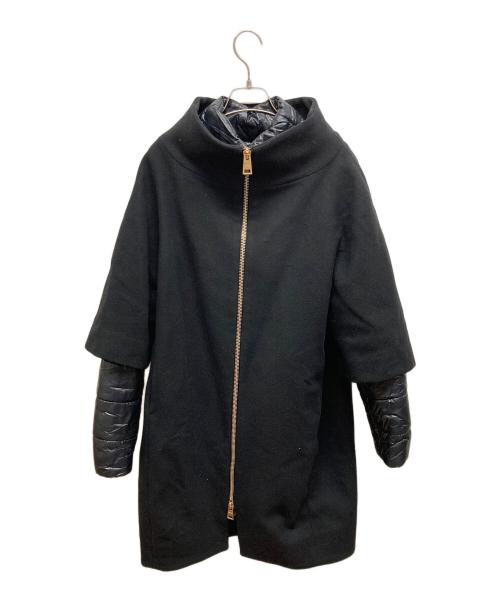 HERNO（ヘルノ）HERNO (ヘルノ) 異素材ダウンコート 41575-5-39601-9300 ブラック サイズ:42の古着・服飾アイテム