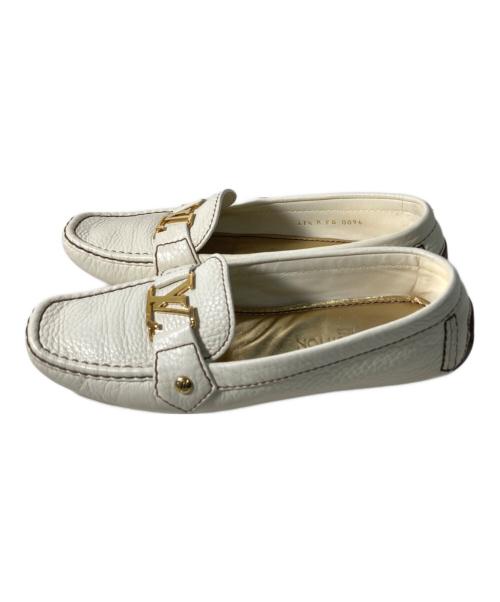 LOUIS VUITTON（ルイ ヴィトン）LOUIS VUITTON (ルイ ヴィトン) モンテカルロドライビングシューズ ホワイト サイズ:37　1/2の古着・服飾アイテム