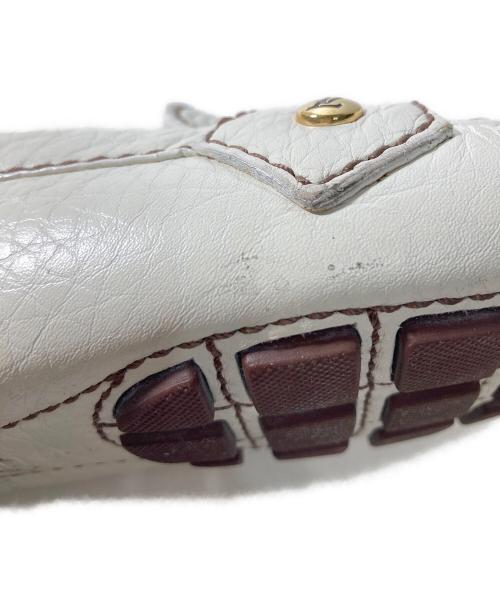 LOUIS VUITTON（ルイ ヴィトン）LOUIS VUITTON (ルイ ヴィトン) モンテカルロドライビングシューズ ホワイト サイズ:37　1/2の古着・服飾アイテム