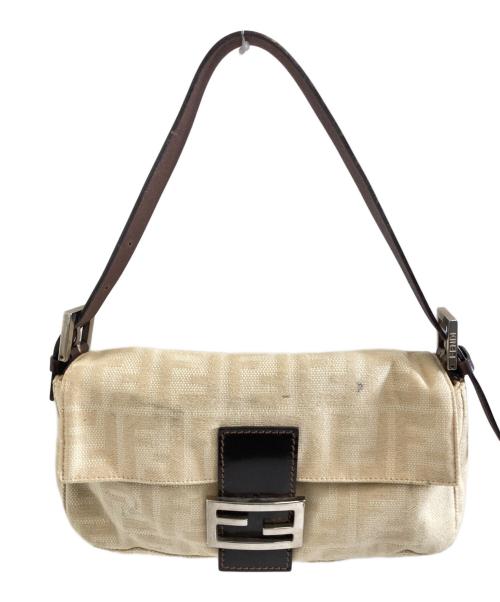 FENDI（フェンディ）FENDI (フェンディ) ズッカ柄マンマバケットハンドバッグ ベージュ サイズ:-の古着・服飾アイテム