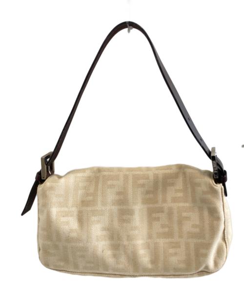 FENDI（フェンディ）FENDI (フェンディ) ズッカ柄マンマバケットハンドバッグ ベージュ サイズ:-の古着・服飾アイテム