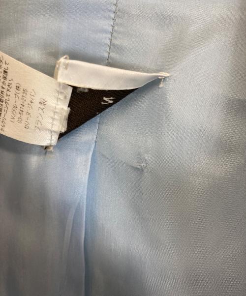 CELINE（セリーヌ）CELINE (セリーヌ) レザージャケット スカイブルー サイズ:38の古着・服飾アイテム