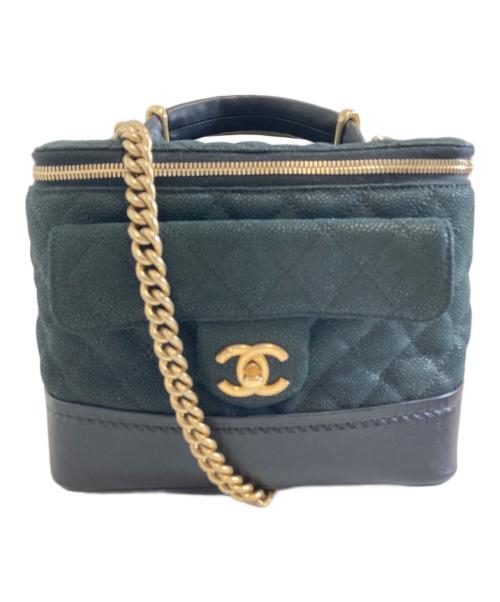 CHANEL（シャネル）CHANEL (シャネル) バニティチェーンショルダーバッグ ブラックの古着・服飾アイテム