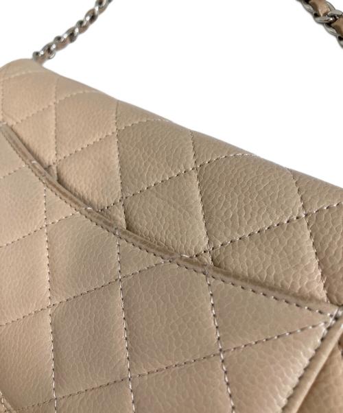 CHANEL（シャネル）CHANEL (シャネル) マトラッセチェーンショルダーウォレット ベージュの古着・服飾アイテム