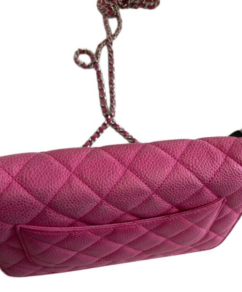 CHANEL（シャネル）CHANEL (シャネル) マトラッセチェーンショルダーウォレット ピンクの古着・服飾アイテム