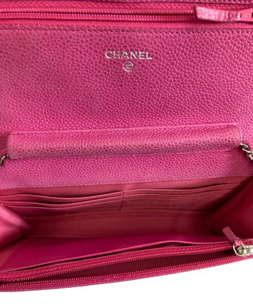 CHANEL（シャネル）CHANEL (シャネル) マトラッセチェーンショルダーウォレット ピンクの古着・服飾アイテム