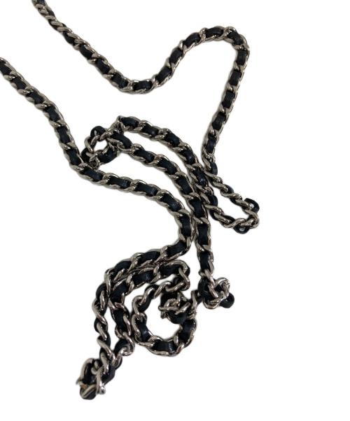 CHANEL（シャネル）CHANEL (シャネル) マイクロマトラッセチェーンショルダーウォレット ブラックの古着・服飾アイテム