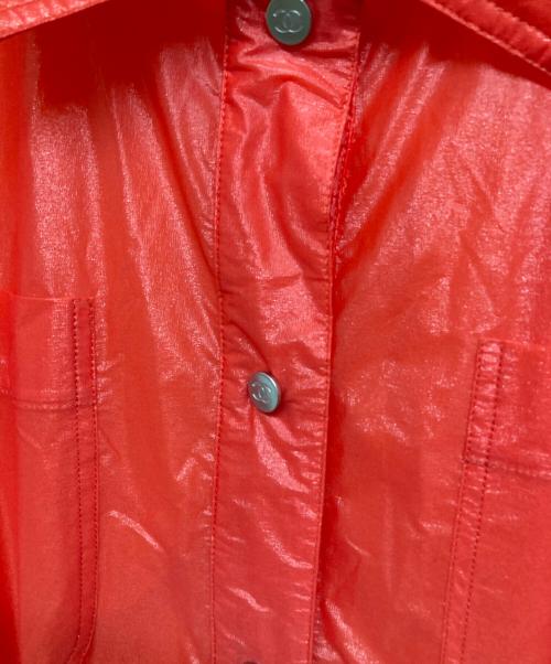 CHANEL（シャネル）CHANEL (シャネル) ココマークボタンコート レッド サイズ:40の古着・服飾アイテム