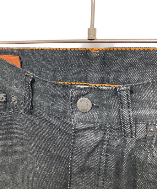 HERMES（エルメス）HERMES (エルメス) セリエボタンセルビッチデニムパンツ ブラック サイズ:42の古着・服飾アイテム