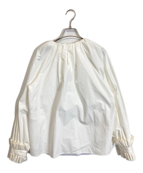 FENDI（フェンディ）FENDI (フェンディ) 袖フリルギャザーブラウス ホワイト サイズ:40の古着・服飾アイテム