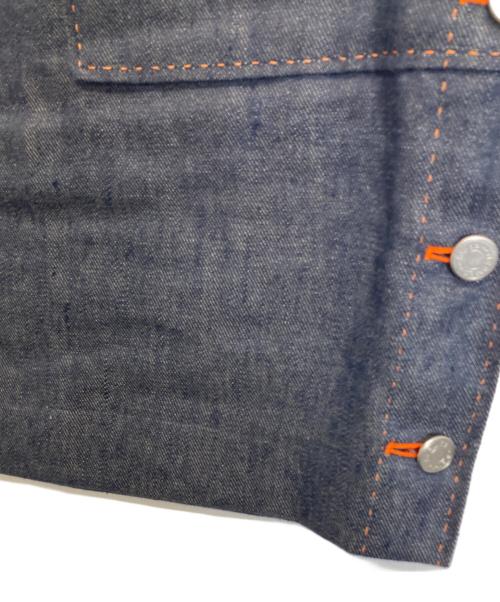 HERMES（エルメス）HERMES (エルメス) セリエボタンデニムスカート インディゴ サイズ:40の古着・服飾アイテム