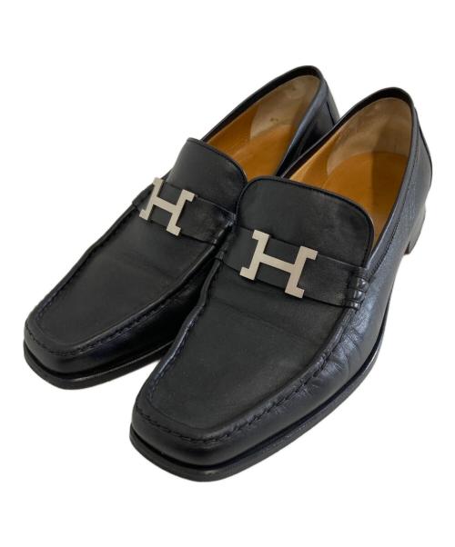 HERMES（エルメス）HERMES (エルメス) コンスタンスローファー ブラック サイズ:42　1/2の古着・服飾アイテム